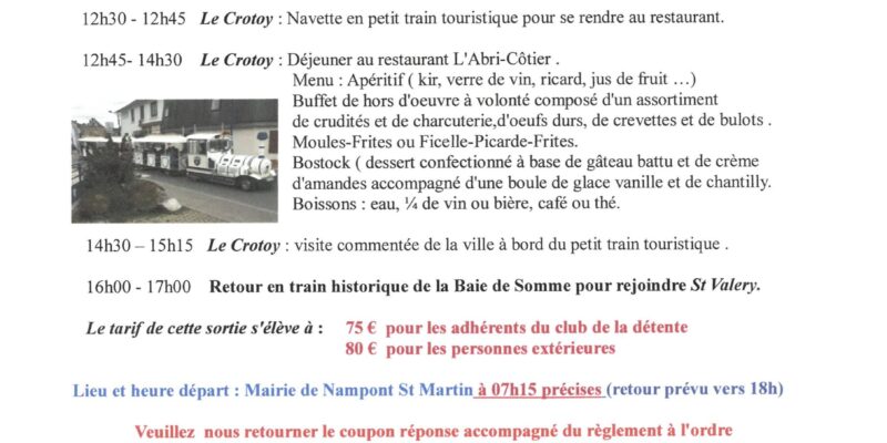Journée en Baie de Somme – le vendredi 06 juin 2025