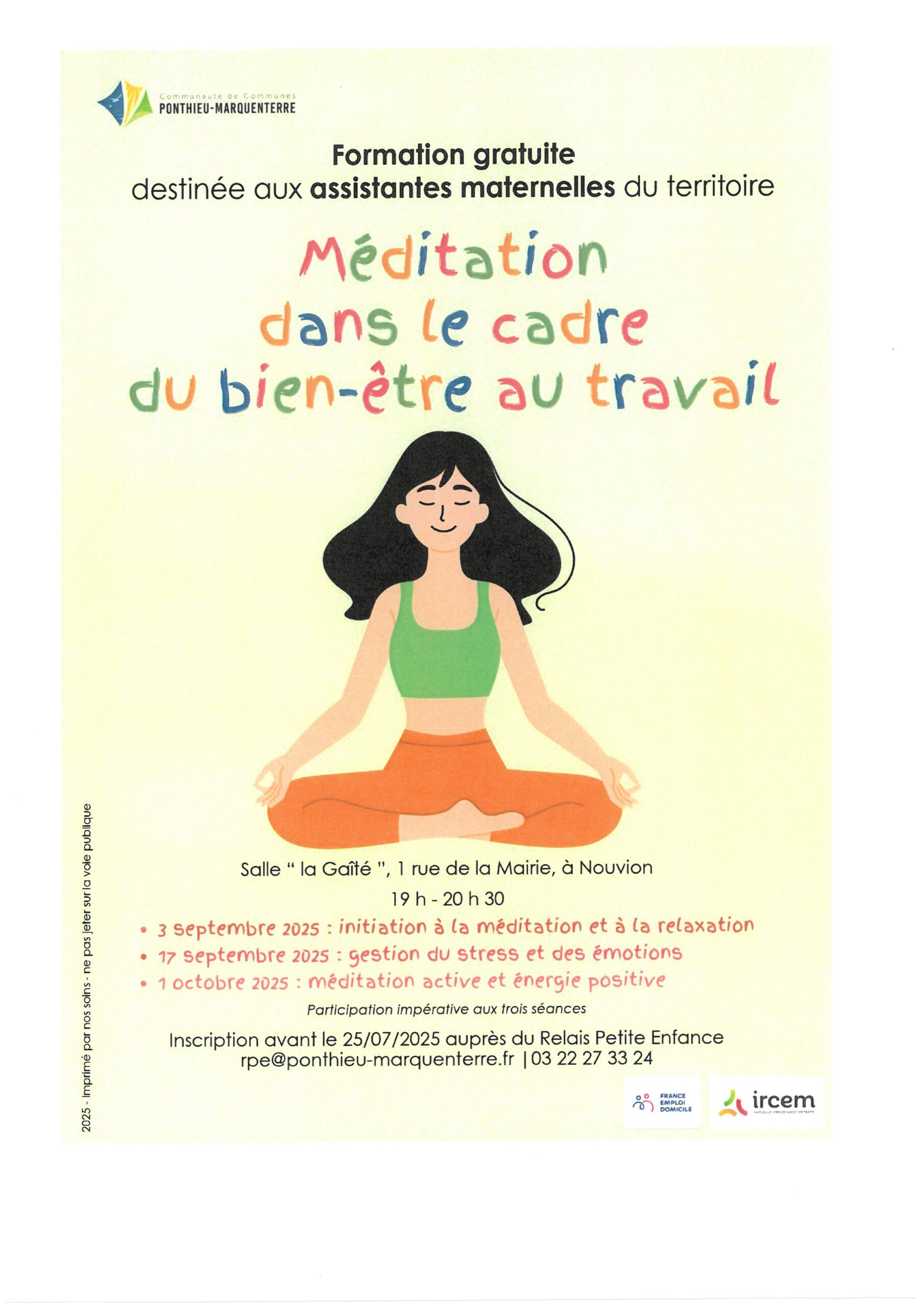Lire la suite à propos de l’article Formation gratuite destinée aux assistantes maternelles